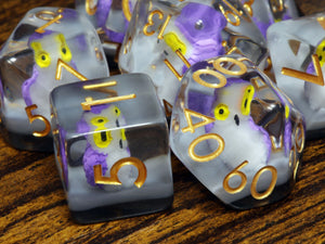 Mystical Owl dice set - The Wizard's Vault