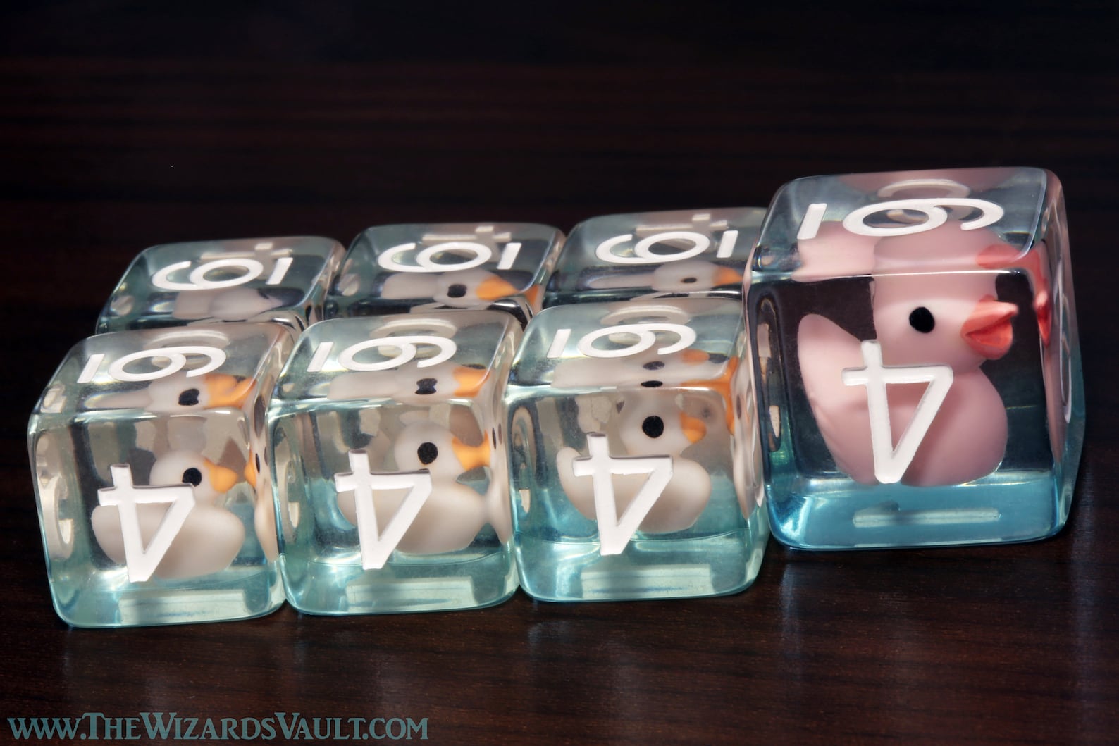 Duckling D6 dice set + Mama Duck Large D6 - The Wizard's Vault