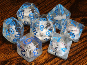 Artic Fox dice set - The Wizard's Vault