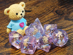 Plush bear dice set, Stuffed bear - The Wizard's Vault