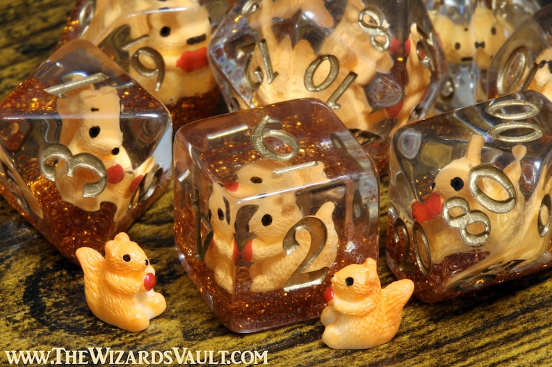 Squirrel dice set - The Wizard's Vault