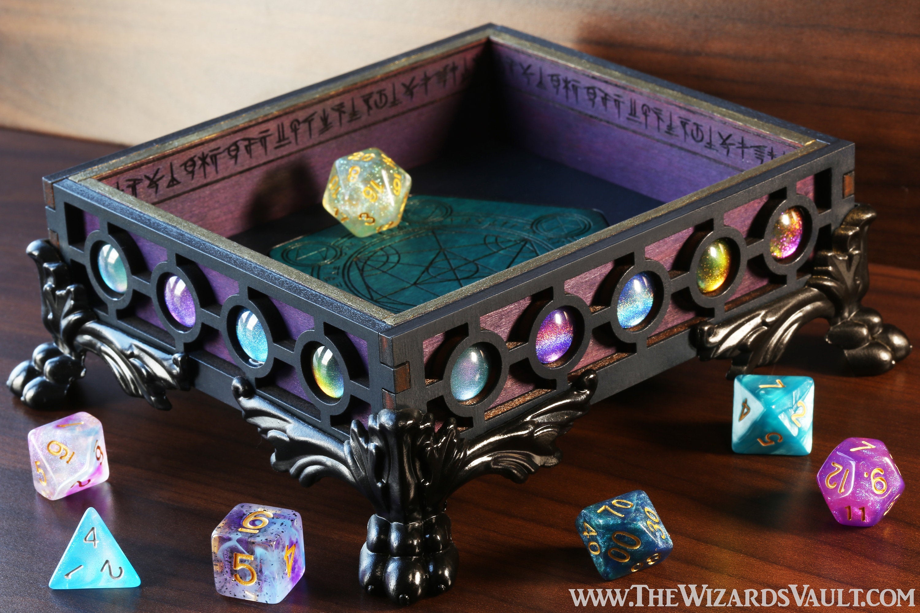 Galaxy palette dice tray - The Wizard's Vault