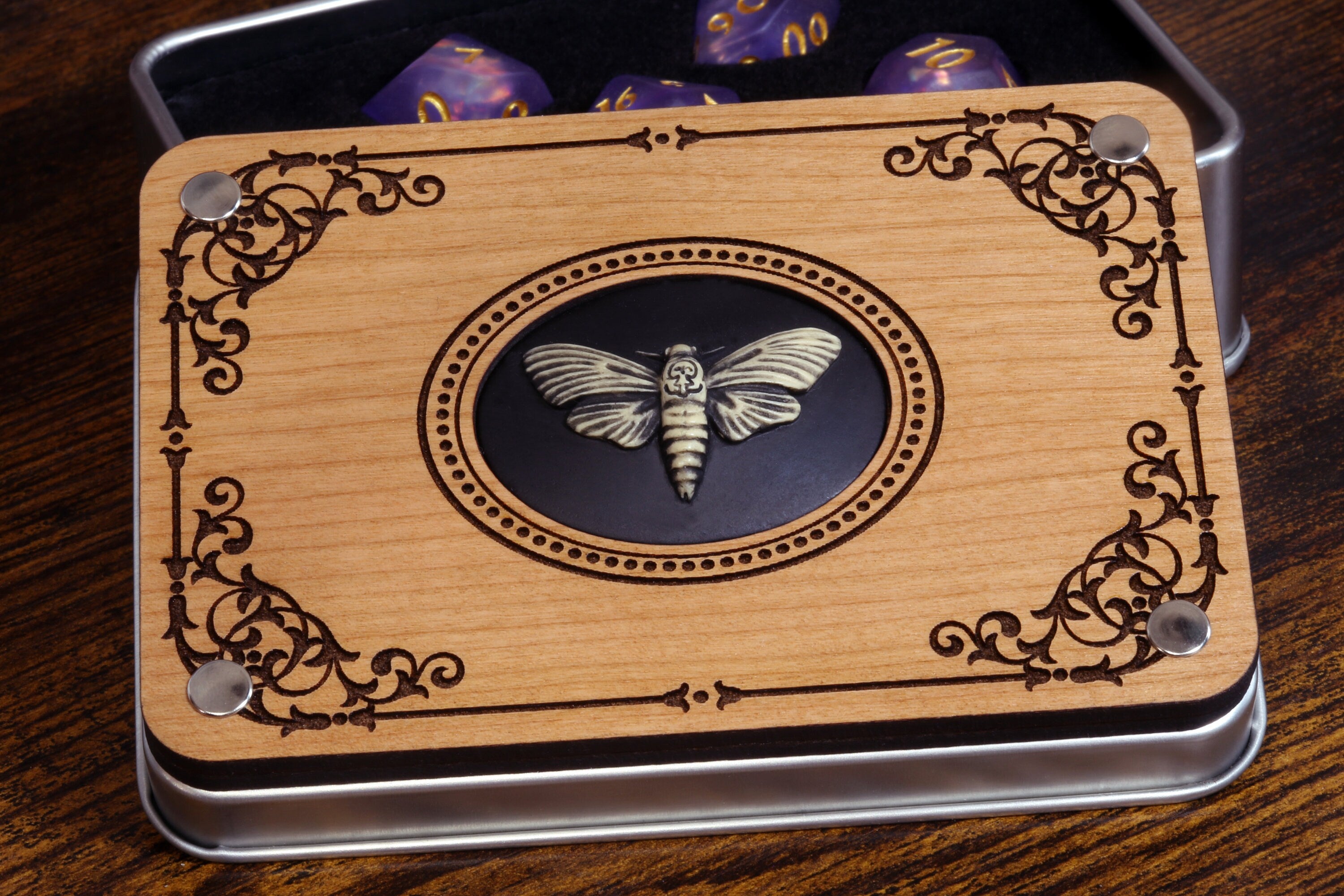 Death Moth Dice Box and Mystic Soul Dice Set