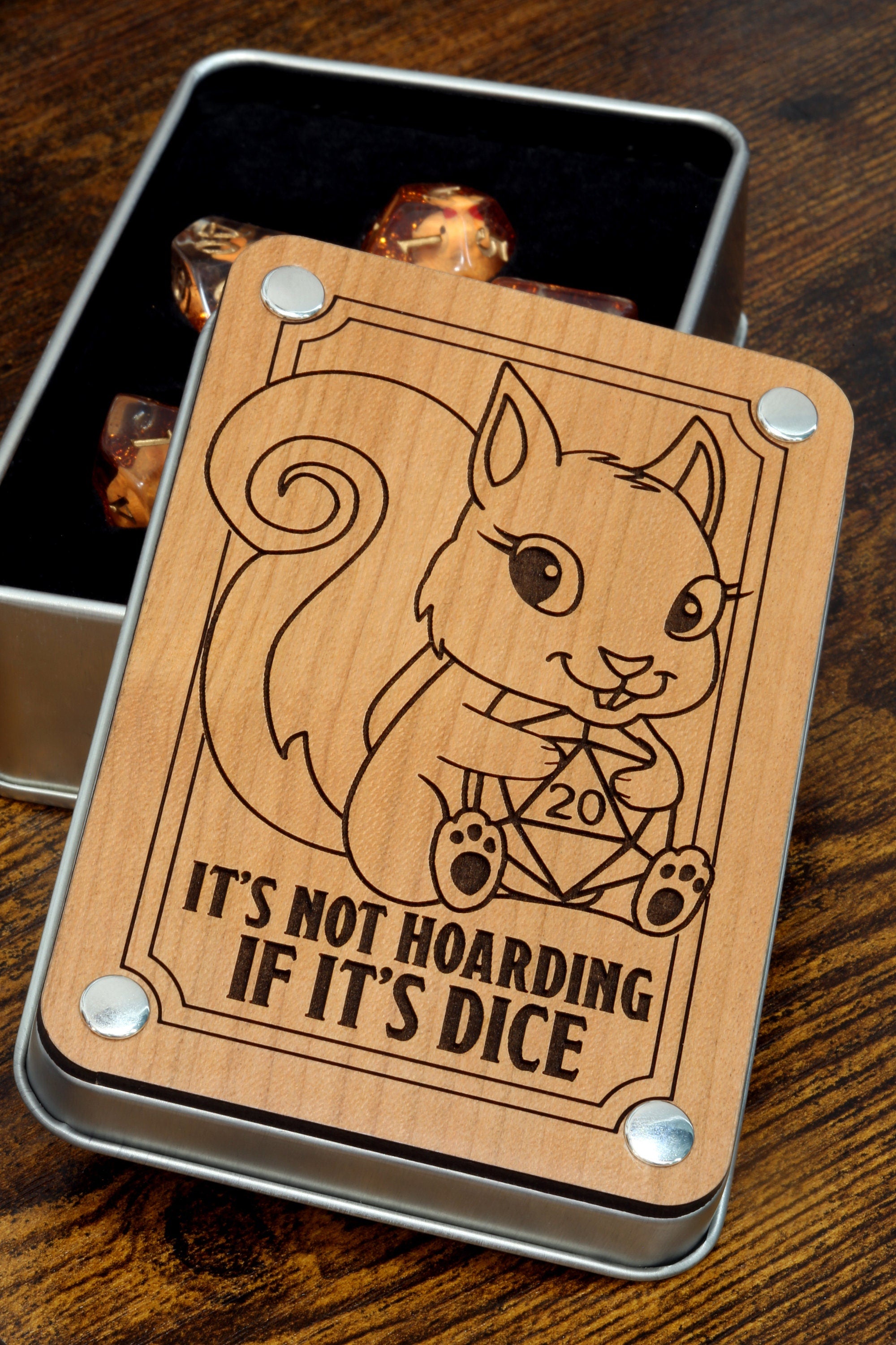 It's not hoarding if it's dice box and Squirrel dice set