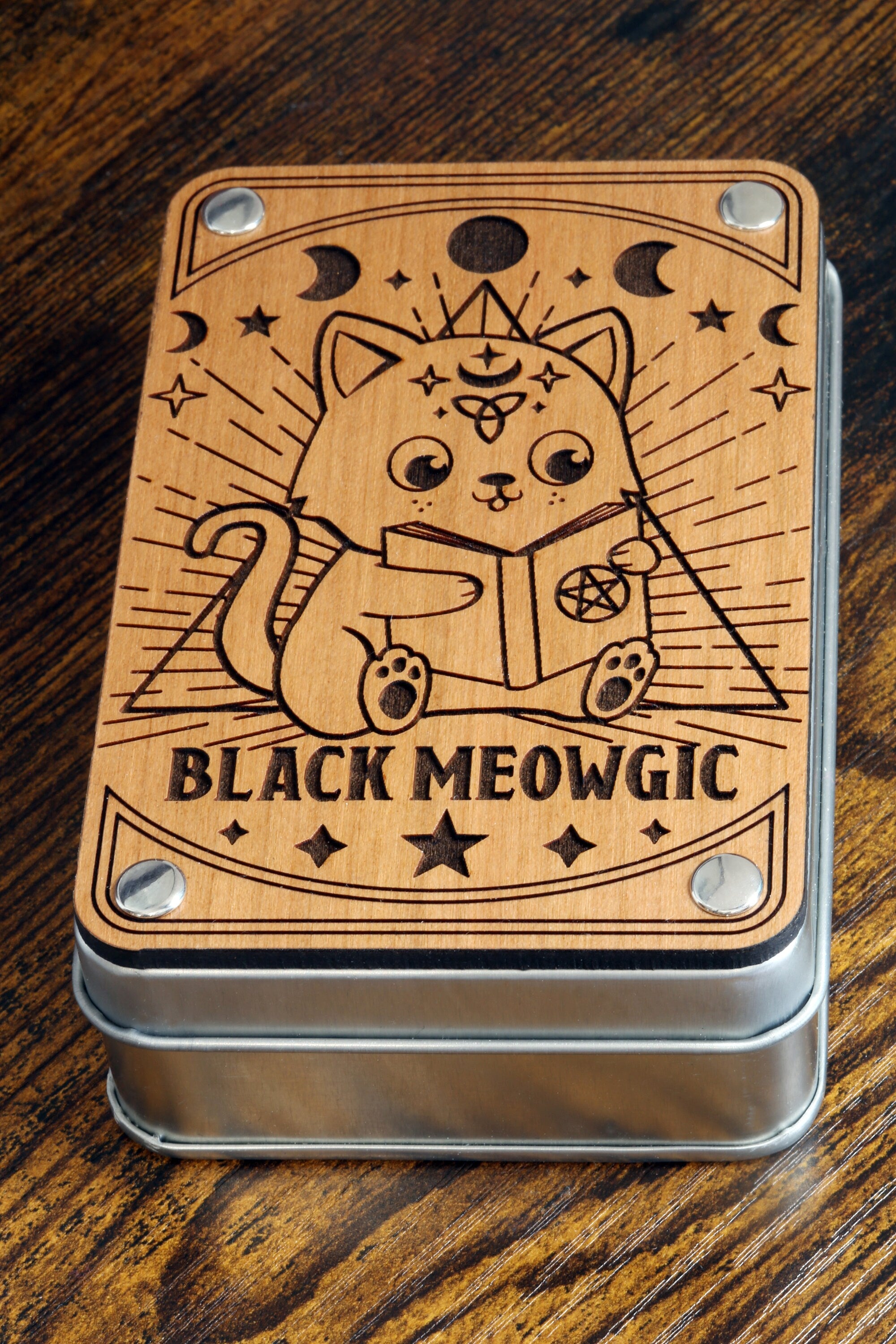 Black Meowgic Dice Box