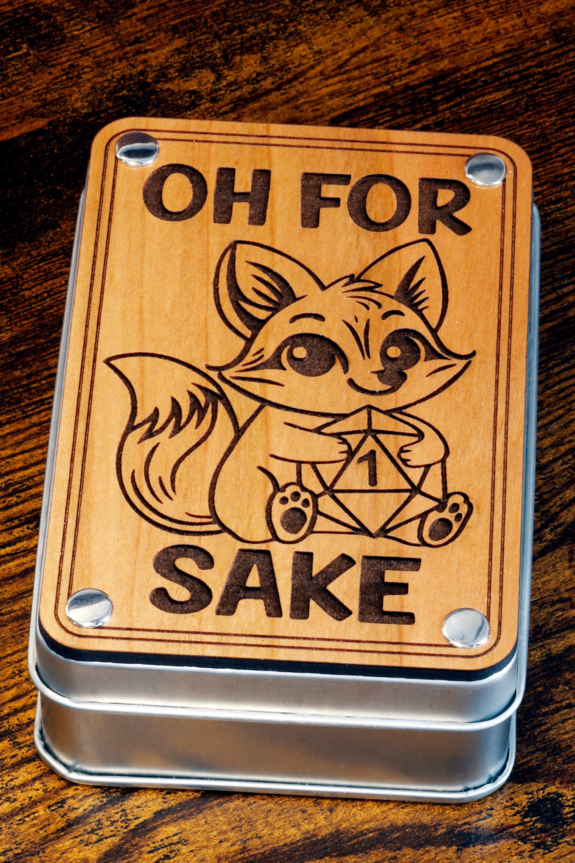 Oh for fox sake dice box and fox dice set